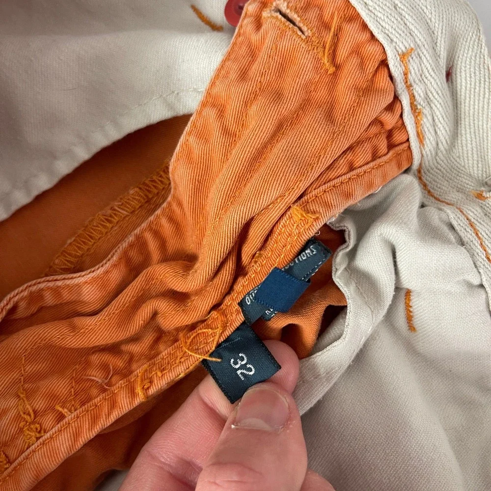 Polo Ralph Lauren Shorts Mens 32 Orange Relaxed Fit Chino 9